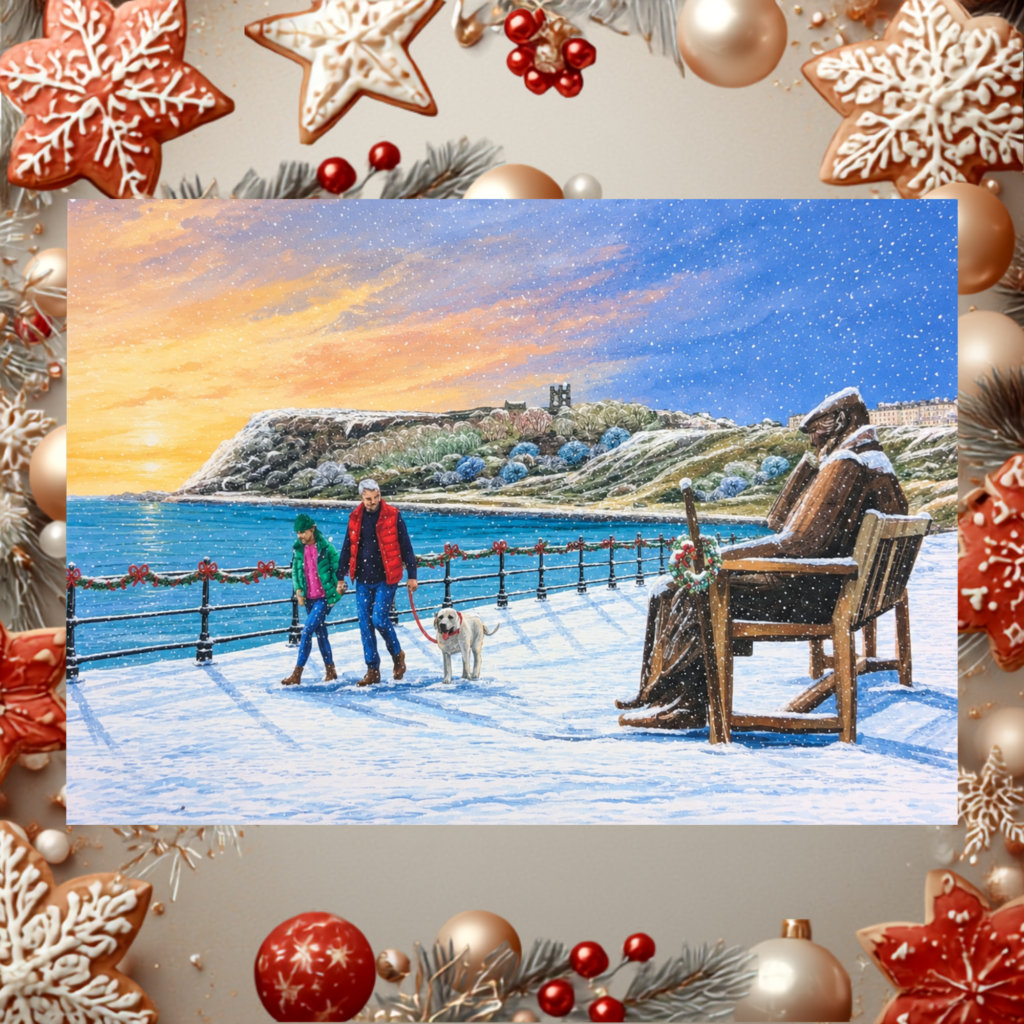 Freddie Keeping Watch Christmas Card Design